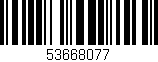 Código de barras (EAN, GTIN, SKU, ISBN): '53668077'