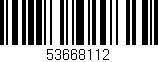 Código de barras (EAN, GTIN, SKU, ISBN): '53668112'