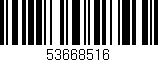 Código de barras (EAN, GTIN, SKU, ISBN): '53668516'