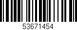 Código de barras (EAN, GTIN, SKU, ISBN): '53671454'