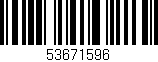 Código de barras (EAN, GTIN, SKU, ISBN): '53671596'