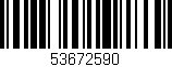 Código de barras (EAN, GTIN, SKU, ISBN): '53672590'