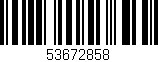 Código de barras (EAN, GTIN, SKU, ISBN): '53672858'