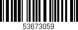 Código de barras (EAN, GTIN, SKU, ISBN): '53673059'