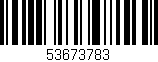 Código de barras (EAN, GTIN, SKU, ISBN): '53673783'