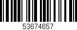 Código de barras (EAN, GTIN, SKU, ISBN): '53674657'