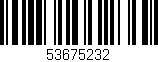 Código de barras (EAN, GTIN, SKU, ISBN): '53675232'
