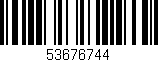 Código de barras (EAN, GTIN, SKU, ISBN): '53676744'