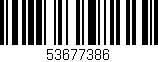 Código de barras (EAN, GTIN, SKU, ISBN): '53677386'