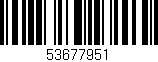 Código de barras (EAN, GTIN, SKU, ISBN): '53677951'