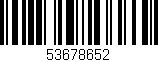 Código de barras (EAN, GTIN, SKU, ISBN): '53678652'