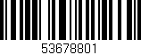 Código de barras (EAN, GTIN, SKU, ISBN): '53678801'