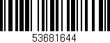 Código de barras (EAN, GTIN, SKU, ISBN): '53681644'