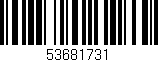 Código de barras (EAN, GTIN, SKU, ISBN): '53681731'