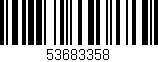 Código de barras (EAN, GTIN, SKU, ISBN): '53683358'