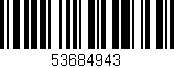 Código de barras (EAN, GTIN, SKU, ISBN): '53684943'