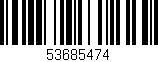 Código de barras (EAN, GTIN, SKU, ISBN): '53685474'