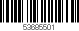 Código de barras (EAN, GTIN, SKU, ISBN): '53685501'