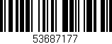 Código de barras (EAN, GTIN, SKU, ISBN): '53687177'