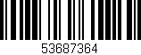 Código de barras (EAN, GTIN, SKU, ISBN): '53687364'