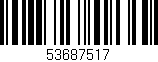 Código de barras (EAN, GTIN, SKU, ISBN): '53687517'