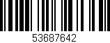 Código de barras (EAN, GTIN, SKU, ISBN): '53687642'