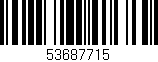 Código de barras (EAN, GTIN, SKU, ISBN): '53687715'