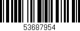 Código de barras (EAN, GTIN, SKU, ISBN): '53687954'