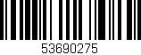 Código de barras (EAN, GTIN, SKU, ISBN): '53690275'