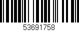 Código de barras (EAN, GTIN, SKU, ISBN): '53691758'