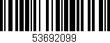 Código de barras (EAN, GTIN, SKU, ISBN): '53692099'