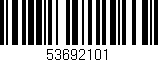 Código de barras (EAN, GTIN, SKU, ISBN): '53692101'