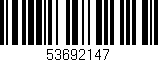 Código de barras (EAN, GTIN, SKU, ISBN): '53692147'