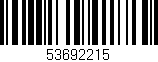 Código de barras (EAN, GTIN, SKU, ISBN): '53692215'