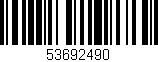 Código de barras (EAN, GTIN, SKU, ISBN): '53692490'