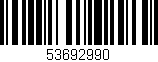 Código de barras (EAN, GTIN, SKU, ISBN): '53692990'