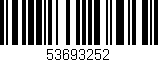 Código de barras (EAN, GTIN, SKU, ISBN): '53693252'