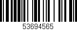 Código de barras (EAN, GTIN, SKU, ISBN): '53694565'
