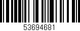 Código de barras (EAN, GTIN, SKU, ISBN): '53694681'