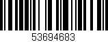 Código de barras (EAN, GTIN, SKU, ISBN): '53694683'
