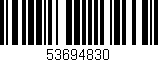 Código de barras (EAN, GTIN, SKU, ISBN): '53694830'