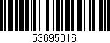 Código de barras (EAN, GTIN, SKU, ISBN): '53695016'