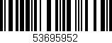 Código de barras (EAN, GTIN, SKU, ISBN): '53695952'