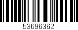 Código de barras (EAN, GTIN, SKU, ISBN): '53696362'