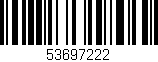 Código de barras (EAN, GTIN, SKU, ISBN): '53697222'