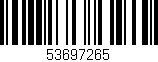 Código de barras (EAN, GTIN, SKU, ISBN): '53697265'