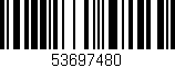 Código de barras (EAN, GTIN, SKU, ISBN): '53697480'