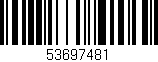 Código de barras (EAN, GTIN, SKU, ISBN): '53697481'