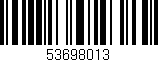 Código de barras (EAN, GTIN, SKU, ISBN): '53698013'