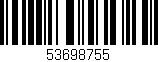 Código de barras (EAN, GTIN, SKU, ISBN): '53698755'
